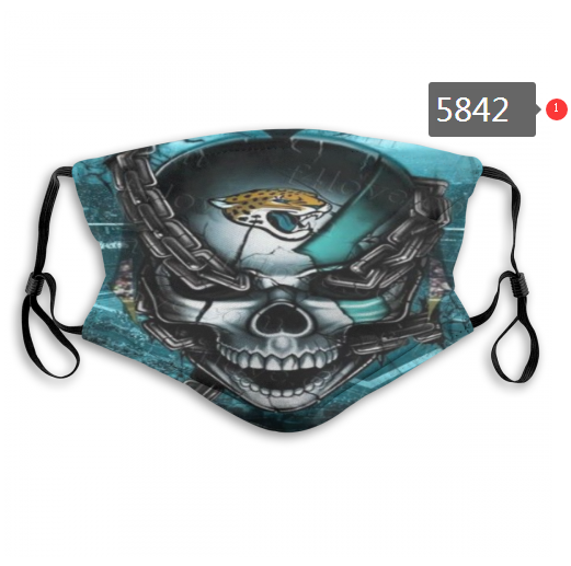 2020 NFL Jacksonville Jaguars #2 Dust mask with filter